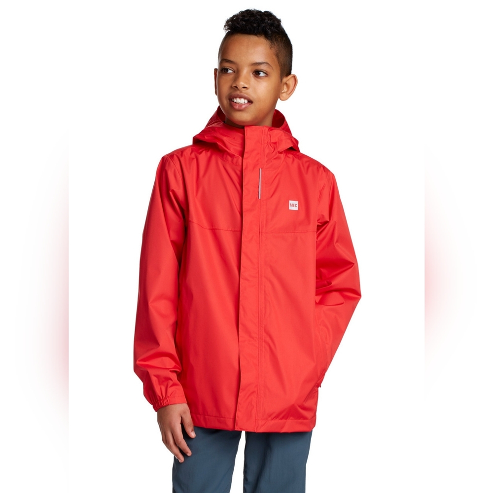 MEC Aquanator Youth Rain Shell /Coat - Red Size 14 ( Like NEW )